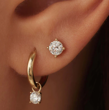 Orecchini con pietra "Lacrime di Luna"